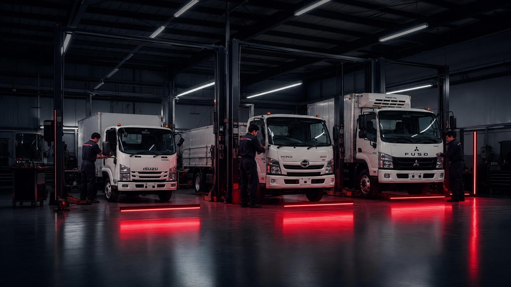 Japanese truck workshop